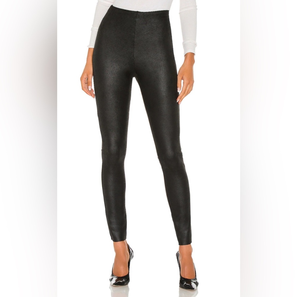 NWT Commando Black Faux Suede Leggings Size L